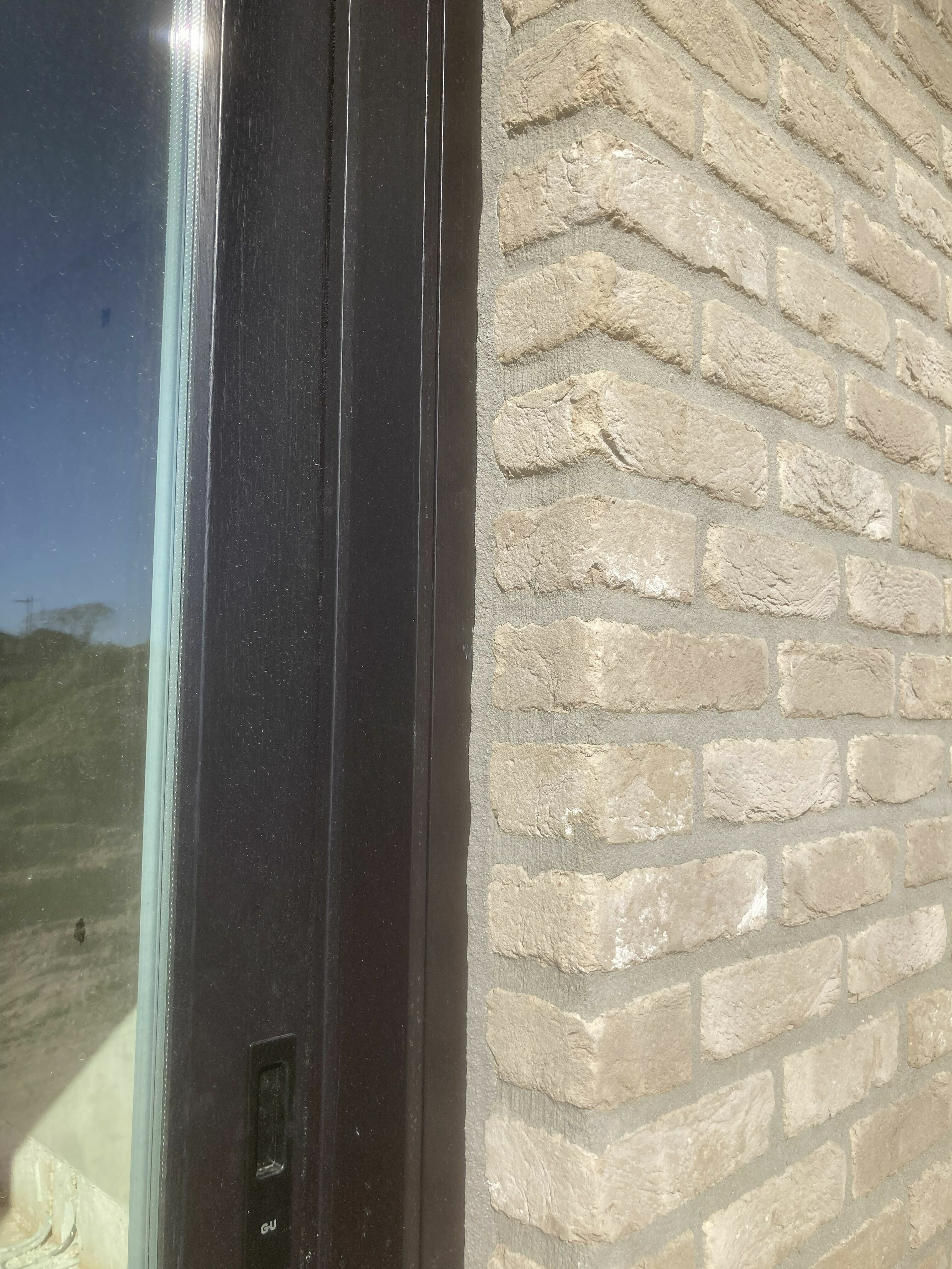 Cementgrijs afgekit